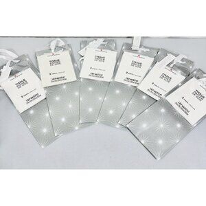 Wine Bottle Gift Bags with Tissue Paper Lot of 6 Party Supply Gray Starbursts